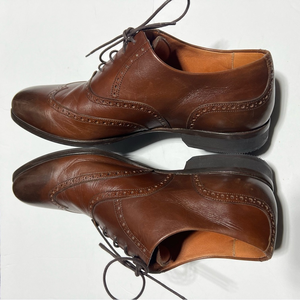 Wolf & Shepherd Mens Wingtip Oxfords Size 10.5 A Brown - Picture 7 of 8